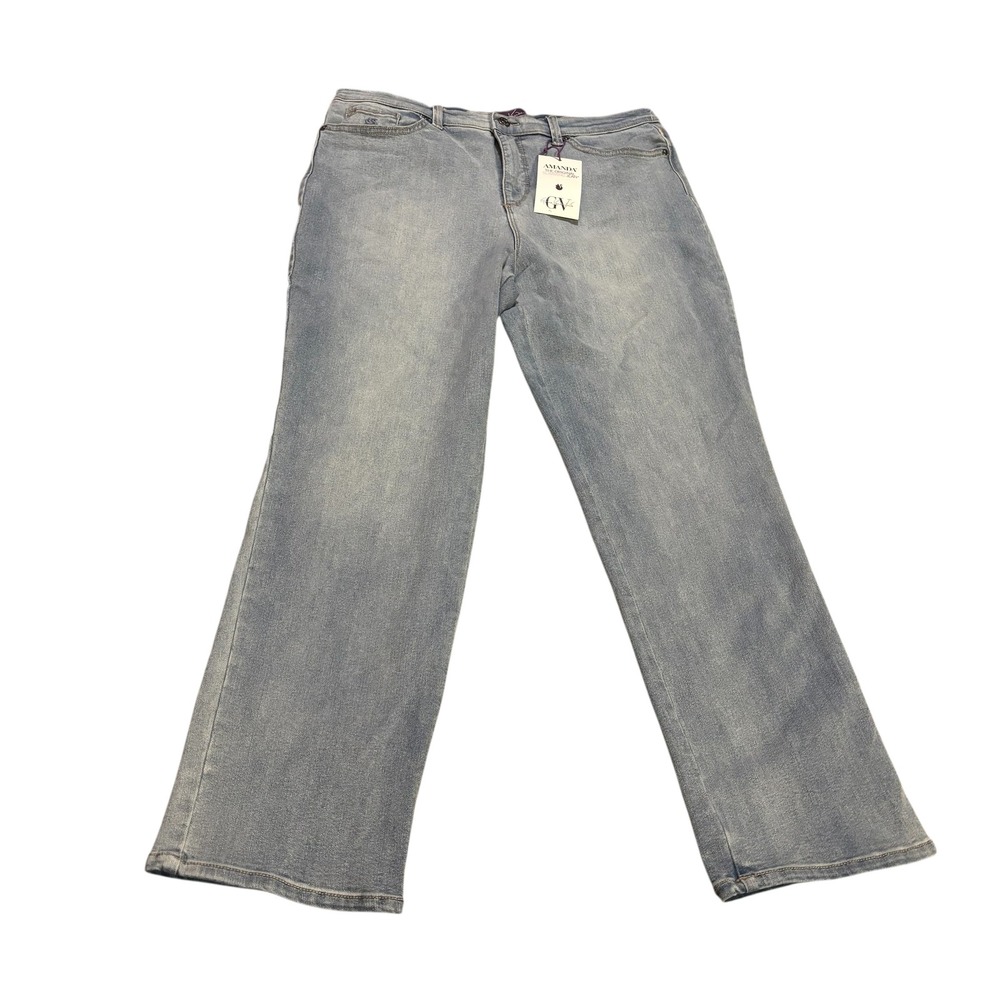 Gloria Vanderbilt‎ Amanda Jeans Womens 16 Short Classic Rise Tapered Leg Denim